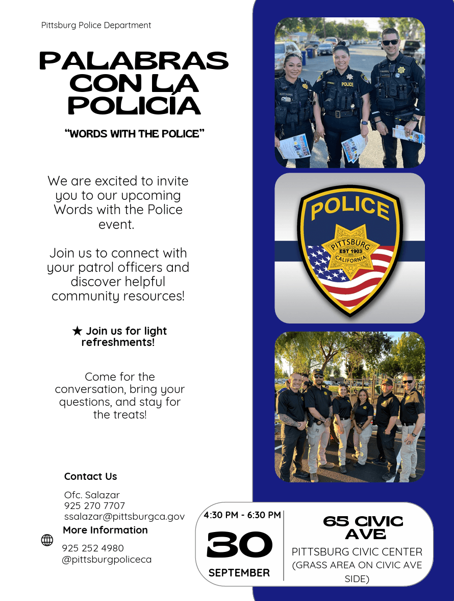 PALABRAS CON LA POLICÍA "Words with the Police"